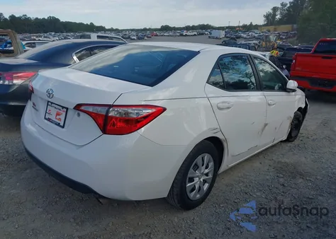 2014 Toyota Corolla L from USA, damaged, VIN 2T1BURHE0EC023499